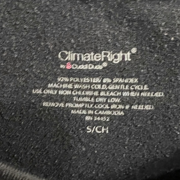 ClimateRight by Cuddl Duds - Long Sleeve T-Shirt - Black - Small - Picture 3 of 3